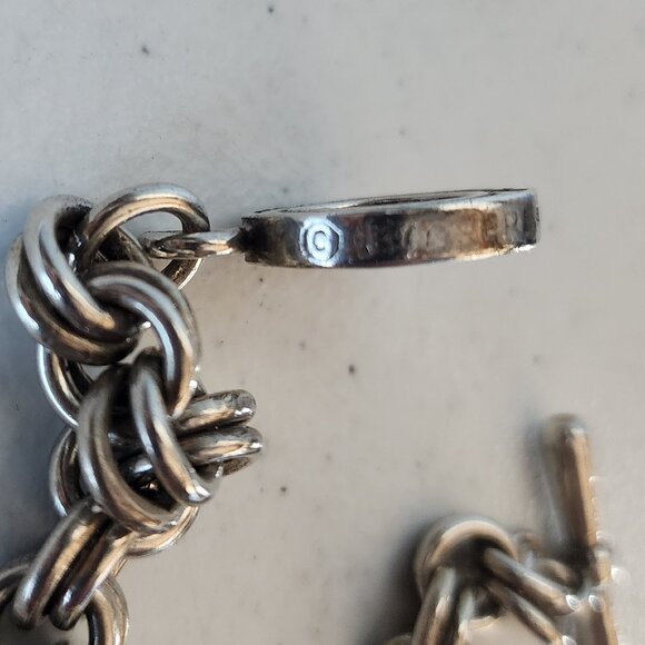 Saint Silver Cross Bracelet "EUC" - Picture 7 of 16